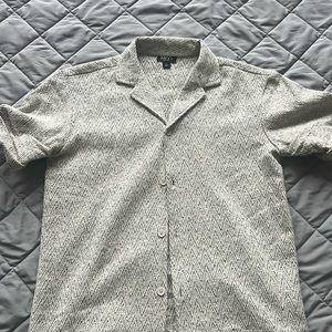 BoohooMAN Shortsleeved casual button down Cotton Medium